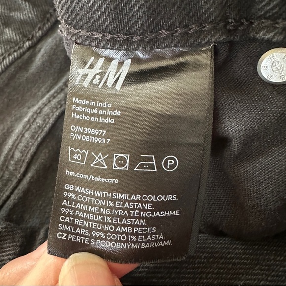Men’s H&M Regular Fit Coupe Standard Black Jeans 29x32 - Picture 5 of 9
